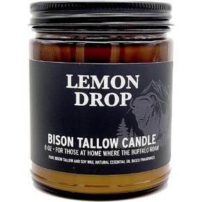 Apple Moonshine Scented Candle, 8 oz, Pure Bison Tallow, Low Smoke, Traditional, Glass Jar in Saudi Arabia
