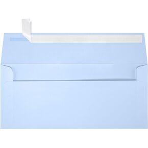LUXPaper #9 Slimline Invitation Envelopes | Peel & Press | 3 7/8" x 8 7/8" | Baby Blue | 80lb. Text | 50 Qty