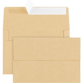 100 Pack A2 Envelopes, Black Envelopes Self Seal, Printable Envelopes for Invitation, Baby Shower, Birthday Party, Wedding, Postcards, Mailing, Greeting Cards(4.33×5.71inch）