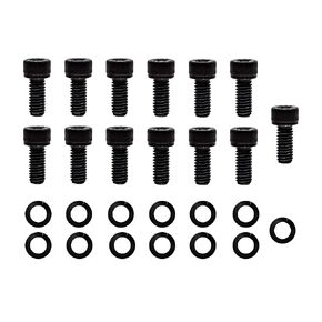 Compatible/Replacement for Chevy/GM Turbo TH-350/TH-400 Transmission PAN Bolt KIT (13 PCS) - Black