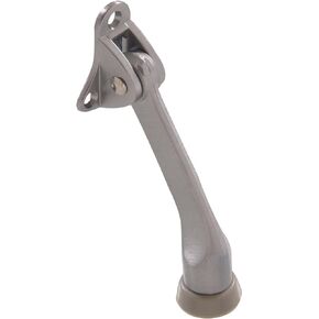 Hillman 852369 4" Kickdown Door Stop- Satin Chrome 1-Pack
