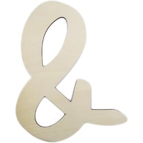 12 Inch Unfinished Wooden Letter I, Large Wood Letters for DIY Crafts, Thickness 1/8" Blank Unfinished Wooden Alphabet for Home Wall Decor DIY Letters Crafts