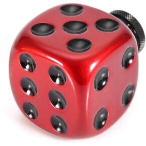 Tbest Gear Shift Knob,Rat Rod,Dice Gear Knob,Gear Shift Head Gear Shift Accessories Car Modified Dice Gear Shift Knob Stick Lever Shifter Universal(Red)