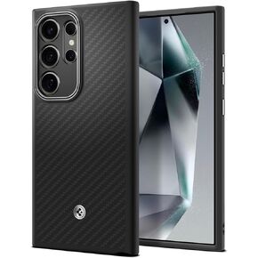 Spigen Enzo Aramid Designed for Galaxy S24 Ultra Case (2024) [Military-Grade Protection] - Matte Black