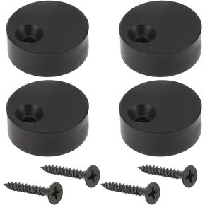 4 PCS Anti-Jump Disk Block Sliding Barn Door Hardware Anti Jump Parts Adjustable Sliding Barn Door Stopper Anti Jump Pads Set for Barn Door Track The Top Track (Black)