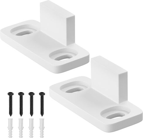 SMARTSTANDARD Universal Sliding Barn Door Floor Guide Floor Mount Fit for Bypass/Closet/Pocket Doors C-Guide Black 2Pack in Saudi Arabia