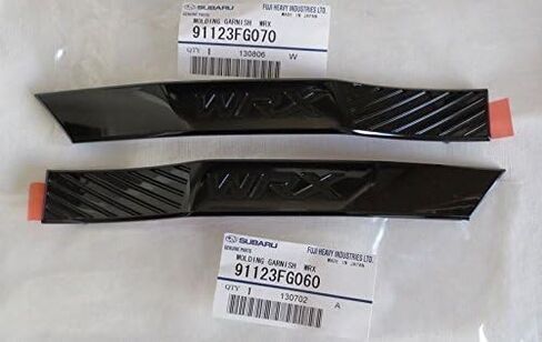 SUBARU 2011-2014 WRX JDM OEM Limited Black Fender Badge Emblem Garnish Set Pair in Saudi Arabia