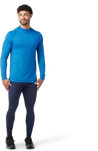 سترة بغطاء رأس رجالي من صوف ميرينو سبورت من Smartwool (مقاس عادي)، أزرق لاجونا، مقاس متوسط in Saudi Arabia