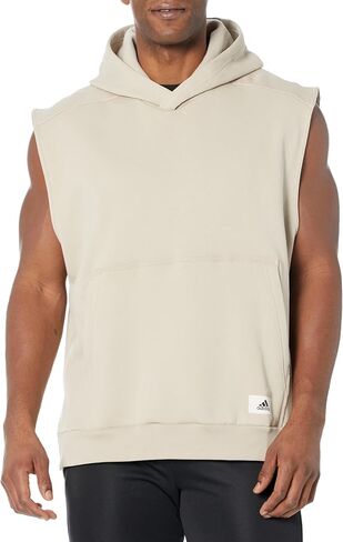 adidas Men's Lounge Sleeveless Hoodie Fleece in Saudi Arabia