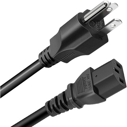 سلك طاقة متوافق مع تلفزيون بلازما باناسونيك TC-P42U1 TC-P55ST30 TC-P50GT30 TC-P50S30 TC-P50C2 TH50PZ85U TC-P50X1 TH-42PX85UX TH-42PX80U كابل طاقة تيار متردد بديل عالمي 3 شقوق-UL in Kuwait