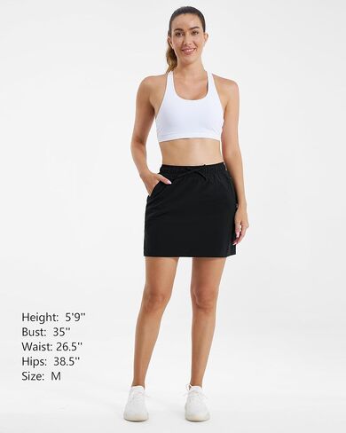 Stelle Women's Golf Skort Skirts 16" Hiking Cargo Skort for Tennis Outdoors Quick Drying Athletic Workout Skort with Pockets in Saudi Arabia