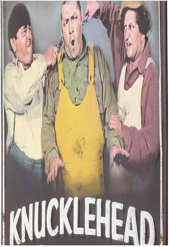 The Three Stooges Knucklehead Garage Metal Wall Art - Vintage Three Stooges Sign for Garage, Shop or Man Cave in Saudi Arabia