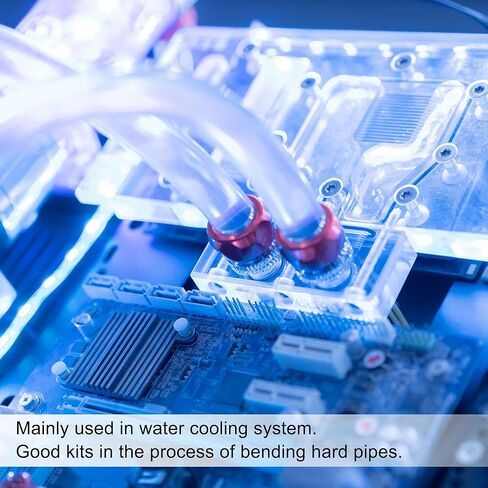 MECCANIXITY Silicone Bending Insert Hard Tube 1/4" 10ft White Soft for Rigid PETG Tubing Water Cooling in Saudi Arabia