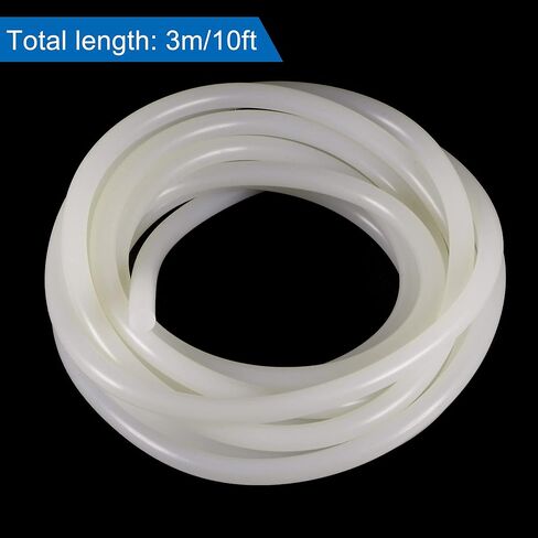 MECCANIXITY Silicone Bending Insert Hard Tube 1/4" 10ft White Soft for Rigid PETG Tubing Water Cooling in Saudi Arabia