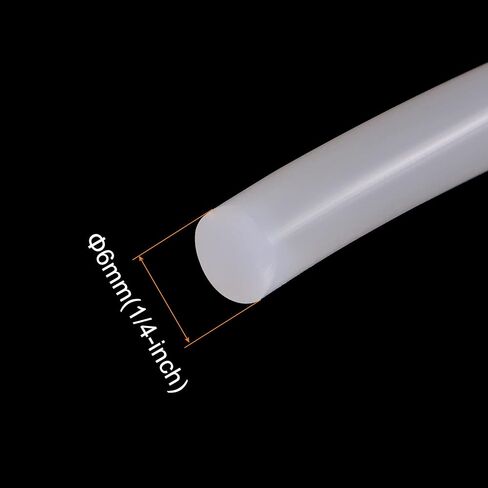 MECCANIXITY Silicone Bending Insert Hard Tube 1/4" 10ft White Soft for Rigid PETG Tubing Water Cooling in Saudi Arabia