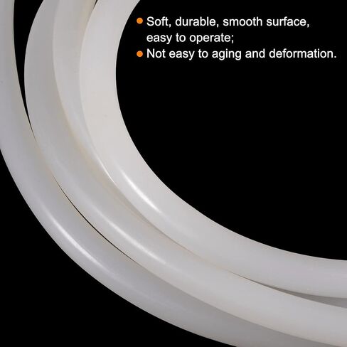MECCANIXITY Silicone Bending Insert Hard Tube 1/4" 10ft White Soft for Rigid PETG Tubing Water Cooling in Saudi Arabia
