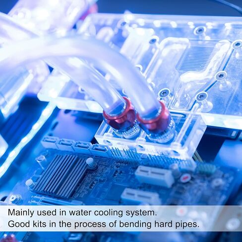 MECCANIXITY Silicone Bending Insert Hard Tube 1/4" 10ft White Soft for Rigid PETG Tubing Water Cooling in Saudi Arabia