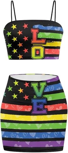 Casual Women's 2 Piece Outfits Dresses Cami Crop Top Ruched Mini Bodycon Skirt Sleeveless Pencil Dresses in Kuwait