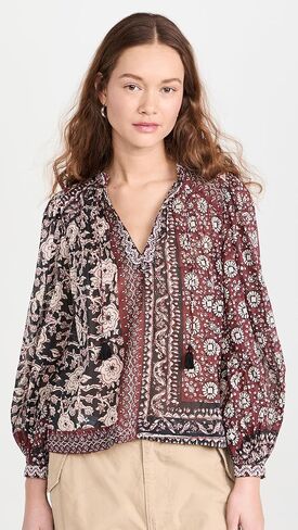 بلوزة نسائية بأكمام طويلة وطبعة Danae من Sea in Kuwait