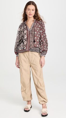 بلوزة نسائية بأكمام طويلة وطبعة Danae من Sea in Kuwait