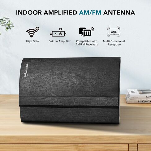 FM Antenna for Stereo Receiver Indoor，Antop At-212FM FM Radio Antenna for Home Stereo with Built-in Digital Booster in Saudi Arabia