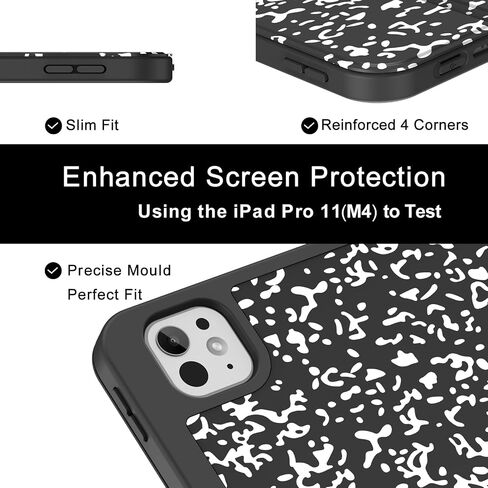 Soke for New iPad Pro 11 Inch Case (M4) 5th Generation 2024 with Pencil Holder - [Shockproof + Apple Pencil Charging + Auto Wake/Sleep], Soft TPU Back Cover for iPad Pro 11", Book Black in Saudi Arabia