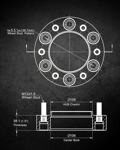 EVIL ENERGY 6x5.5 Hubcentric Wheel Spacers 2 inch for 1995-2023 Tacoma 1989-2023 4Runner, 6x139.7mm Wheel Spacer with 12x1.5 Studs 106mm Bore for Tundra FJ Cruiser Fortuner Sequoia GX460 GX470 in Saudi Arabia