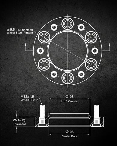 فواصل عجلة مركزية 6x5.5 من EVIL ENERGY 2 بوصة لـ 1995-2023 Tacoma 1989-2023 4Runner، فاصل عجلة 6x139.7 مم مع مسامير 12x1.5 106 مم تتحمل لتندرا FJ كروزر فورتشنر سيكويا GX460 GX470 in Saudi Arabia