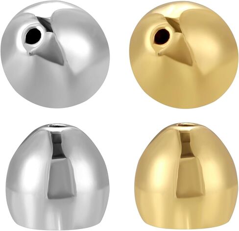 Earring Backs for Droopy Ears, JIACHARMED Weighted Earring Lifters Supports Backs for Studs Heavy Earrings Large Locking Earring Backings Replacement 4pcs Backstop Comfort Stopper,White Gold and Gold in Saudi Arabia