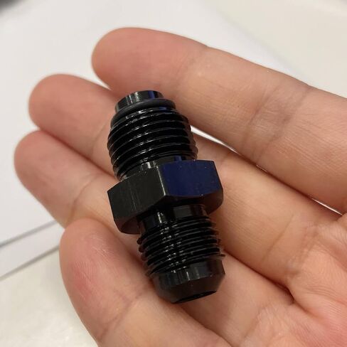 6AN Male Flare to M16x1.5 O Ring Seal Power Steering Adapter Fitting Connector Aluminum Black in Saudi Arabia