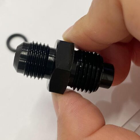 6AN Male Flare to M16x1.5 O Ring Seal Power Steering Adapter Fitting Connector Aluminum Black in Saudi Arabia