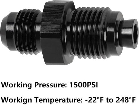 6AN Male Flare to M16x1.5 O Ring Seal Power Steering Adapter Fitting Connector Aluminum Black in Saudi Arabia