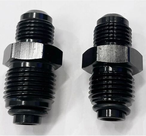 6AN Male Flare to M16x1.5 O Ring Seal Power Steering Adapter Fitting Connector Aluminum Black in Saudi Arabia