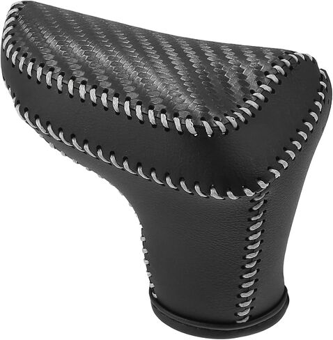 Automatic Gear Shift Knob Cover Sheath Transmission Boot Shift Lever for Hyundai Elantra 2021-2023 Faux Leather Red Stitches in Saudi Arabia