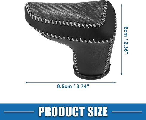 Automatic Gear Shift Knob Cover Sheath Transmission Boot Shift Lever for Hyundai Elantra 2021-2023 Faux Leather Red Stitches in Saudi Arabia