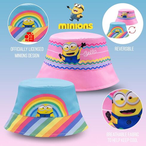 Minions Kids Sun Hat, Toddler Bucket Hat for Boys, Reversible Kids Sun Hat Boys Bucket Hat, Disney Despicable Me Hat, 2-5T in Kuwait