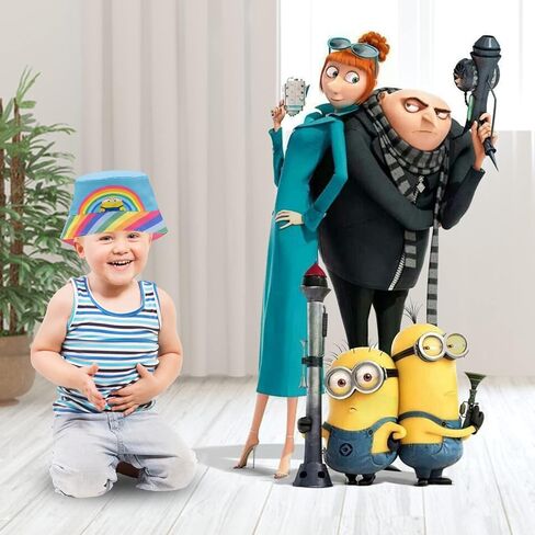 Minions Kids Sun Hat, Toddler Bucket Hat for Boys, Reversible Kids Sun Hat Boys Bucket Hat, Disney Despicable Me Hat, 2-5T in Kuwait