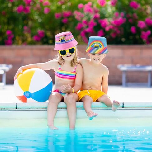 Minions Kids Sun Hat, Toddler Bucket Hat for Boys, Reversible Kids Sun Hat Boys Bucket Hat, Disney Despicable Me Hat, 2-5T in Kuwait