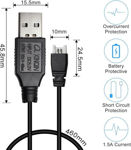 استبدال بطارية طائرة بدون طيار KBT 3.7 فولت 620 مللي أمبير/ساعة 25C، قطعتان بطاريات بدون طيار 852540 قابلة لإعادة الشحن وشاحن USB لبطارية ليبو in Kuwait