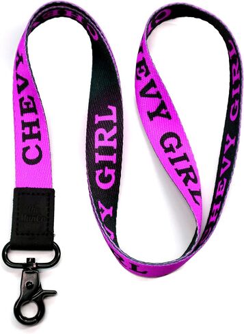 Chevy Girl Lanyard Keychain - Car Girl ID Lanyard for Auto Keys Fob Badge - ID Holder Keychain for Women Nurse Gift in Saudi Arabia