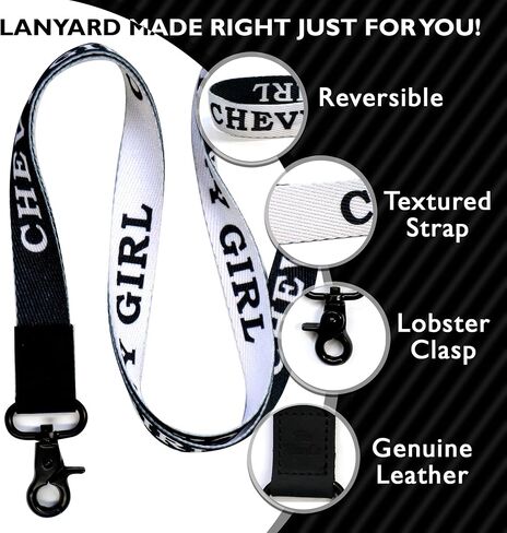 Chevy Girl Lanyard Keychain - Car Girl ID Lanyard for Auto Keys Fob Badge - ID Holder Keychain for Women Nurse Gift in Saudi Arabia