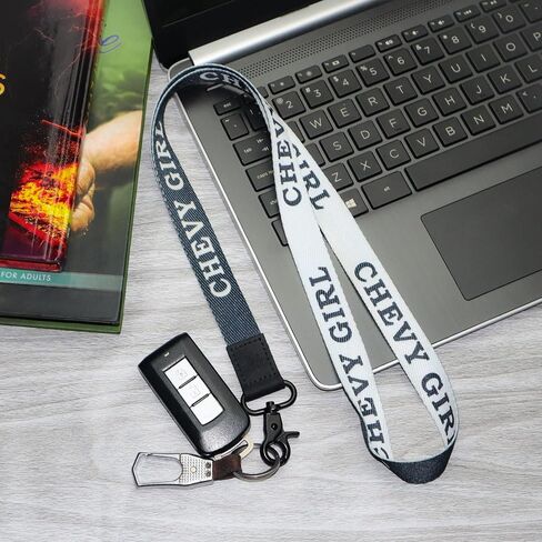 Chevy Girl Lanyard Keychain - Car Girl ID Lanyard for Auto Keys Fob Badge - ID Holder Keychain for Women Nurse Gift in Saudi Arabia