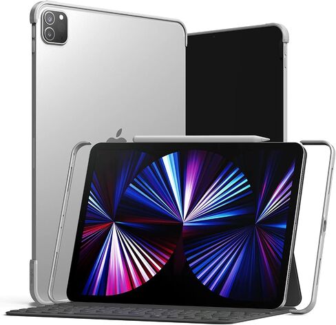 Ringke Frame Shield مصمم لجهاز iPad Pro 11 2021 لوحة المفاتيح (11 بوصة، الجيل الثالث) - فضي غير لامع in Kuwait