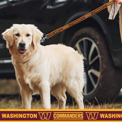 NFL PET Leash Washington Commanders Dog Leash, Large Football Team Leash for Dogs & Cats. A Shiny & Colorful Cat Leash & Dog Leash Licensed by The NFL in Saudi Arabia