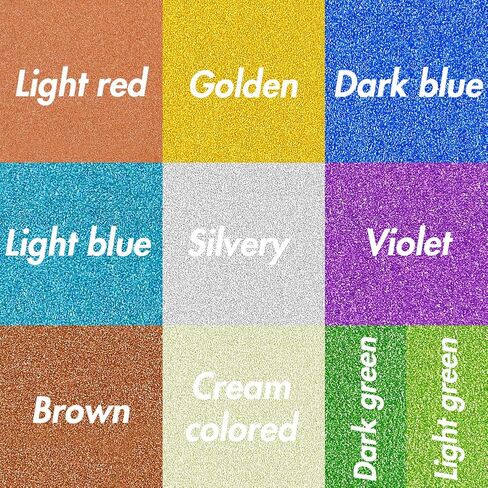 حزمة ورق بطاقات لامعة، عبوة من 30 ورقة مقاس A4 ورق لامع لاصق ذاتي اللصق، ورق خلفي لاصق، 10 ألوان متنوعة in Kuwait