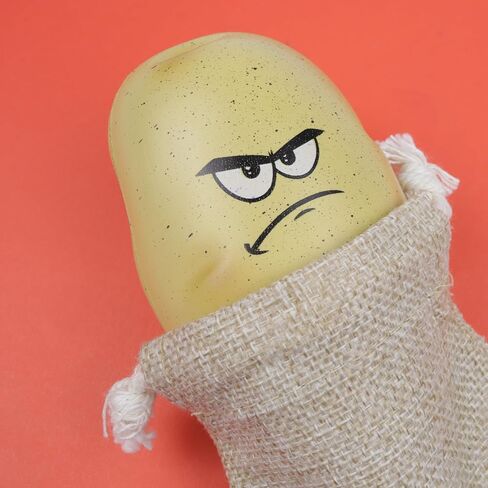 Funny Pissed Potato Stress Ball, Emotional Support, Gag Gift for Coworkers, (Pack of 3) 4.5" x 2.5" in Saudi Arabia