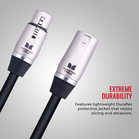 Monster Cable Prolink Performer 600 Microphone Cable. 30 feet XLR Cable. Custom XLR Cables. Microfiber Dielectric Duraflex Jacket XLR Microphone Cable. in Kuwait