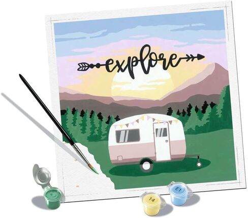 مجموعة Ravensburger Explore الطلاء بالأرقام للبالغين - 20271 - فنون الرسم والحرف اليدوية للأعمار من 12 عامًا فما فوق in Saudi Arabia