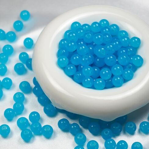 145pcs Glass Beads, 8mm Glass Beads for Barcelet and Jewelry Making DIY Crafts (Navy Blue) in Saudi Arabia
