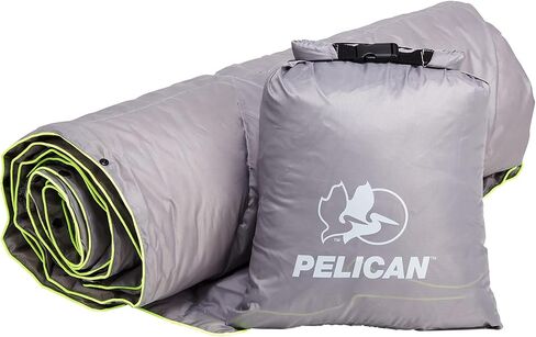إكسسوارات تخييم Pelican Outdoor Woobie - بطانية - بطانة بونشو مع حقيبة حمل - [مقاومة للماء] [حشوة 600 بطة] - بطانية سفر خفيفة وناعمة ودافئة - هدايا تخييم للمشي لمسافات طويلة والنزهة - زيتوني in Saudi Arabia